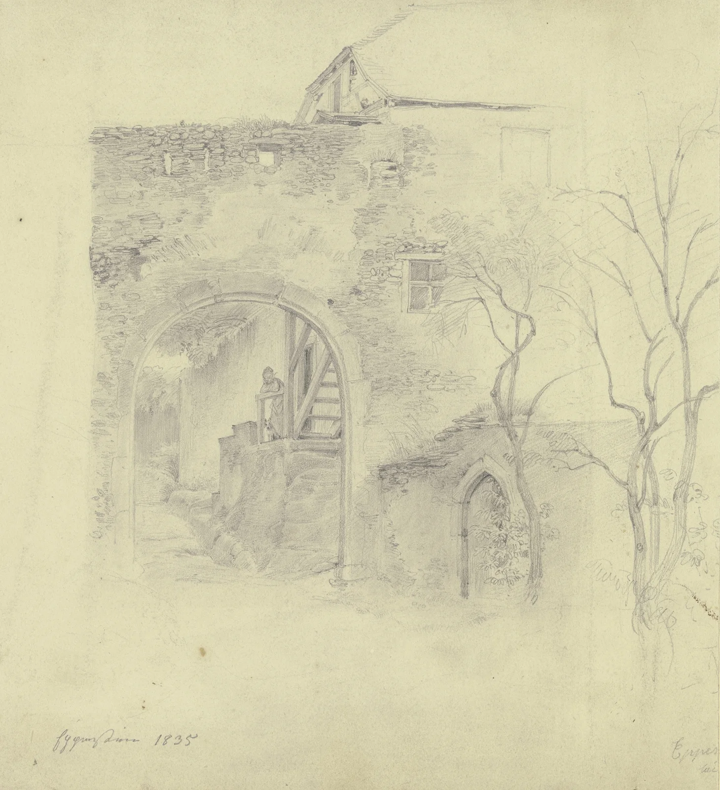 Castle gate in Eppstein av Jakob Fürchtegott Dielmann