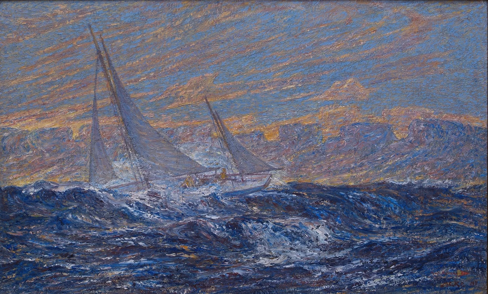 Seascape av J.A.G. Acke