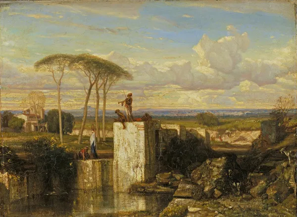 A Well in the East av Alexandre-Gabriel Decamps