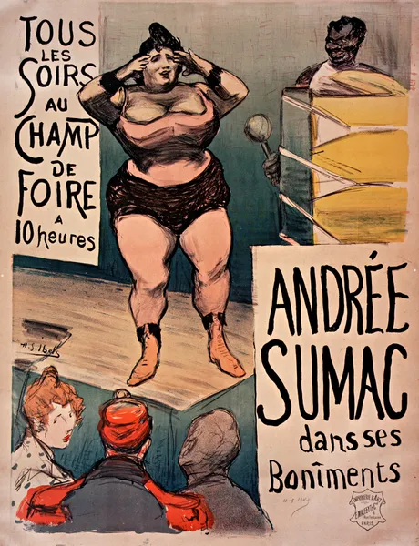 Champ de foire… Andrée Sumac dans ses boniments av Henri-Gabriel Ibels