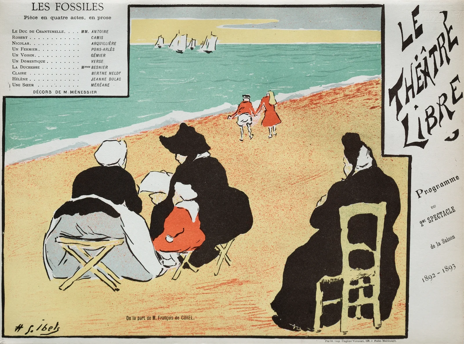 Les Fossiles (Program from Théâtre Libre) av Henri-Gabriel Ibels