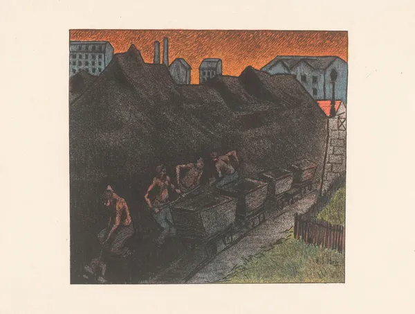 Les Tisserands av Henri-Gabriel Ibels
