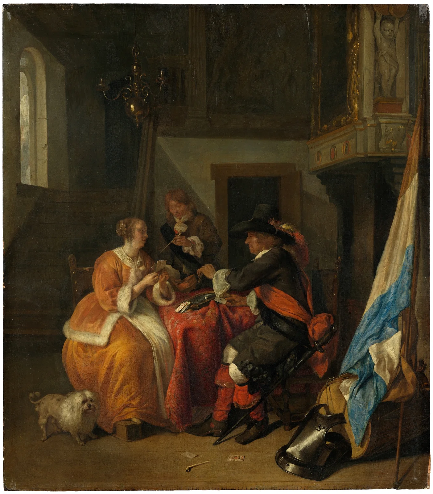 A Card Game av Gabriel Metsu