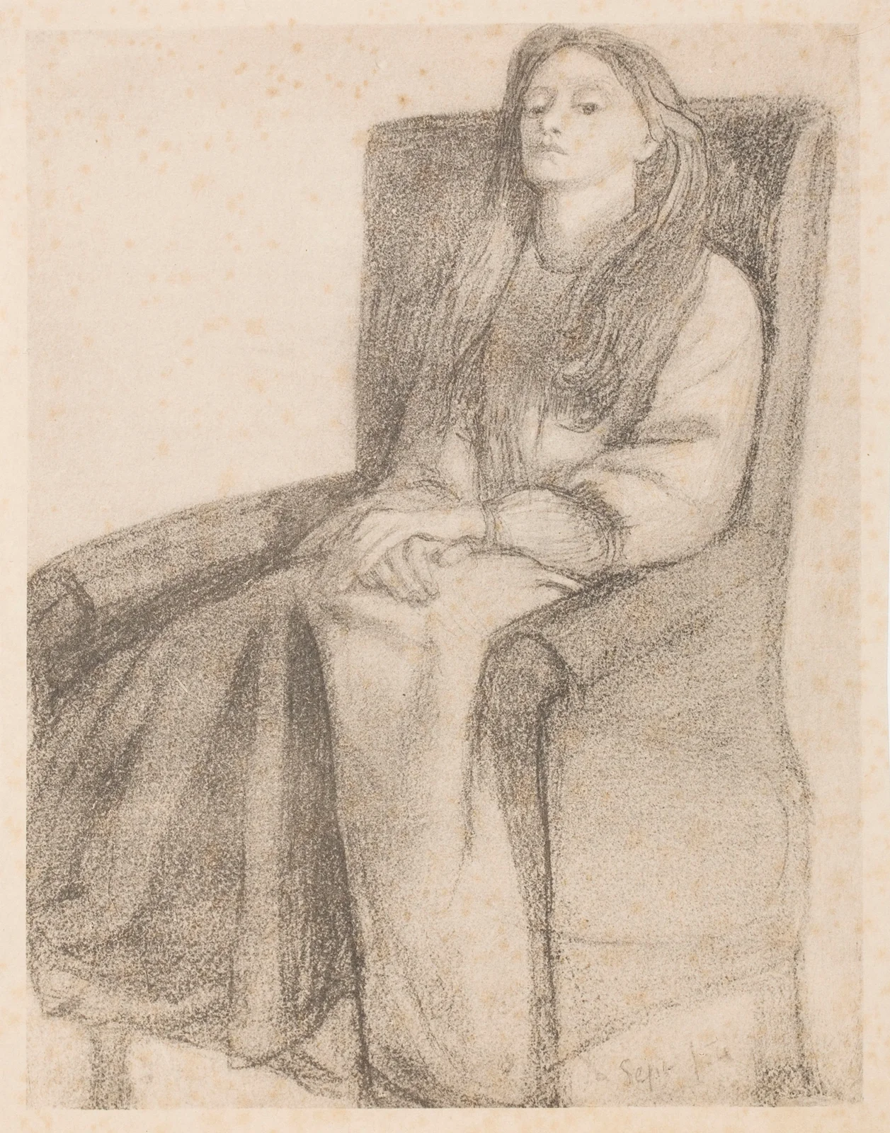 Elizabeth Siddal – nr 2 av Dante Gabriel Rossetti