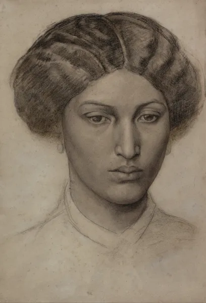 Head of a Young Woman av Dante Gabriel Rossetti