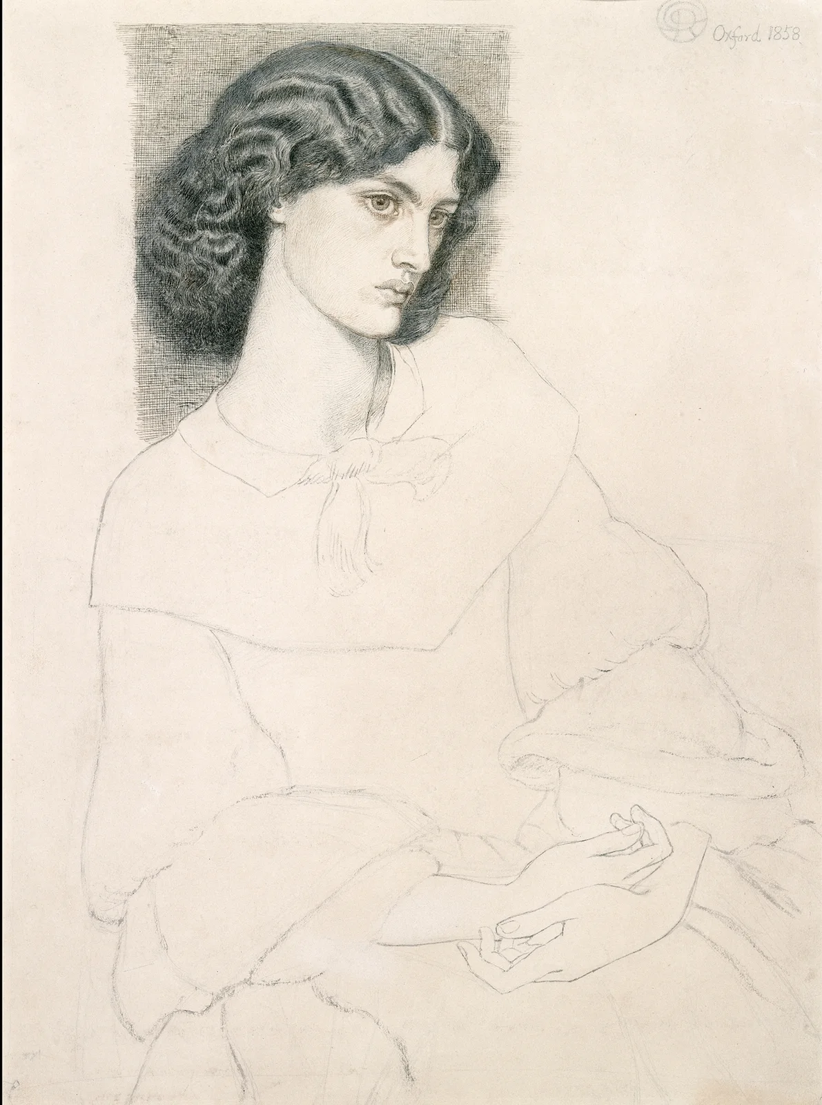 Jane Burden (1840-1914) av Dante Gabriel Rossetti