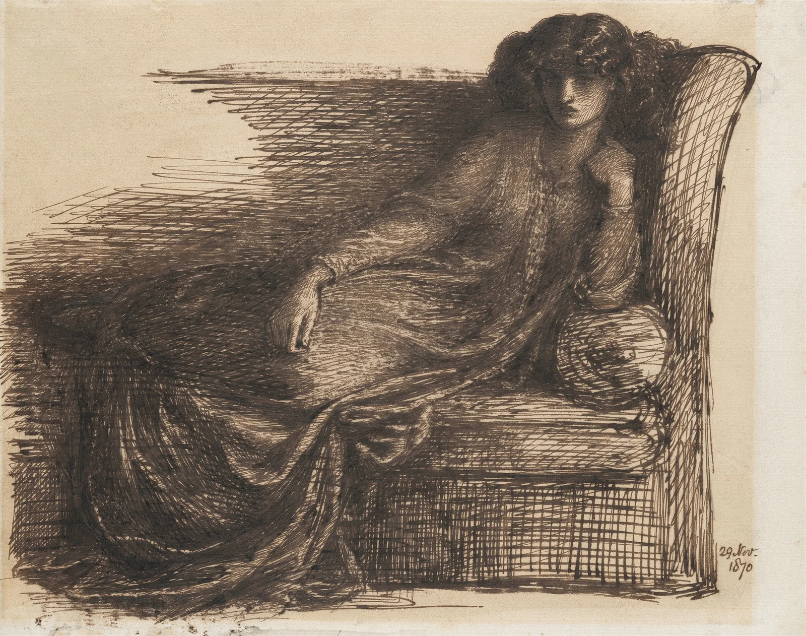 Jane Morris av Dante Gabriel Rossetti