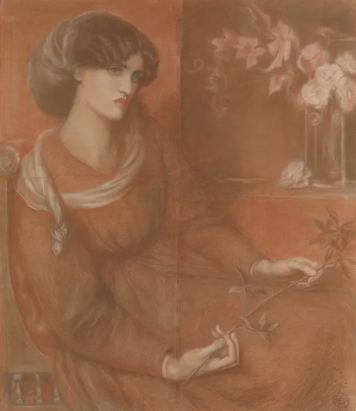 Jane Morris; Study for ‘Mariana’ av Dante Gabriel Rossetti