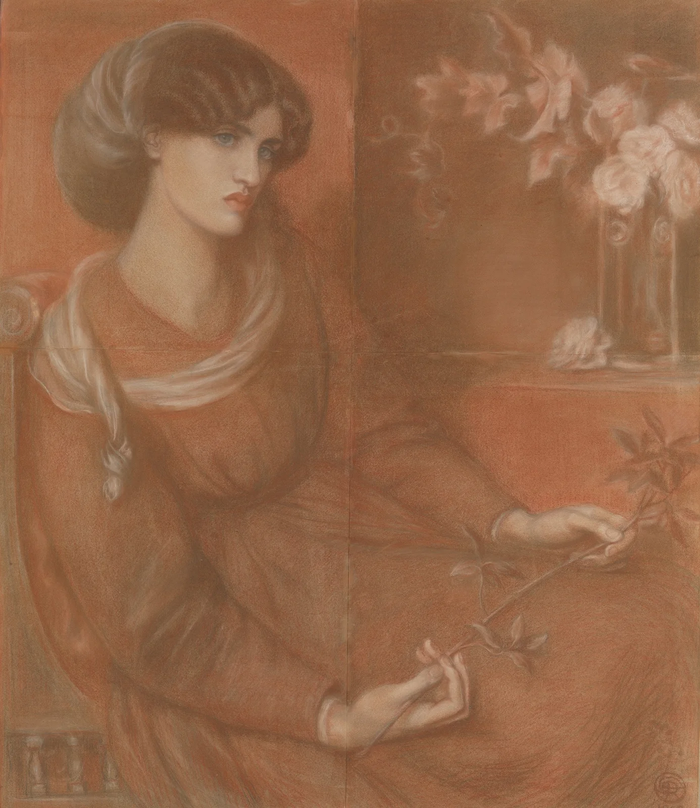 Jane Morris; Study for ‘Mariana’ av Dante Gabriel Rossetti