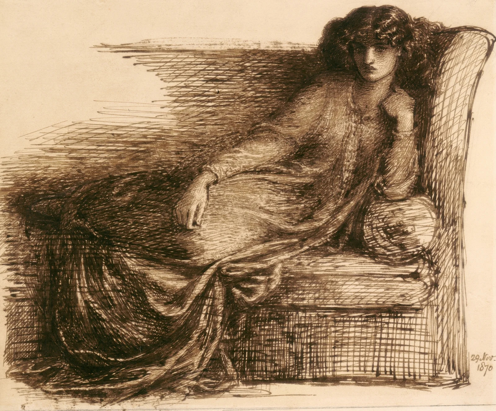Jane Morris av Dante Gabriel Rossetti