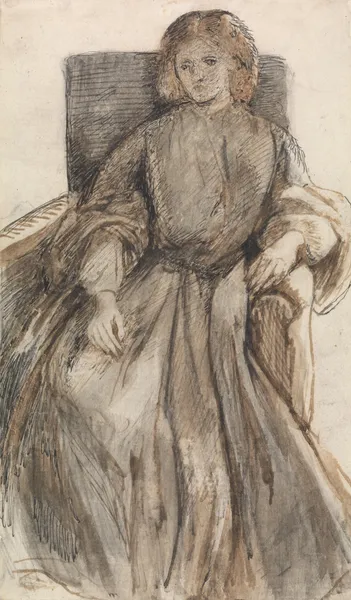 Miss Elizabeth Siddal av Dante Gabriel Rossetti