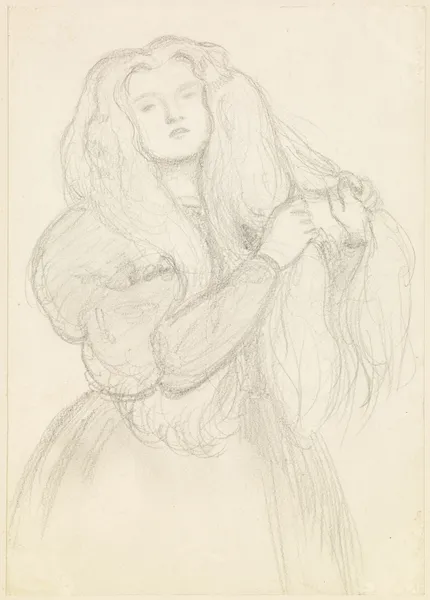 Portrait of Annie Miller av Dante Gabriel Rossetti