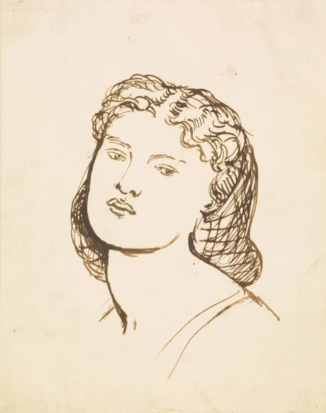 Portrait of Fanny Cornforth av Dante Gabriel Rossetti