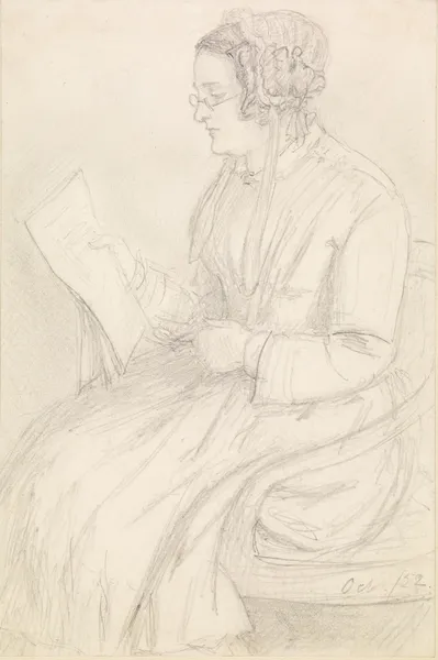 Portrait of Frances Rossetti, the Artist’s Mother av Dante Gabriel Rossetti