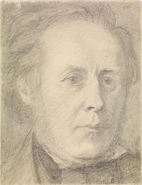 Portrait of Major Calder Campbell av Dante Gabriel Rossetti