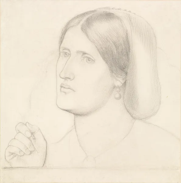 Regina Cordium – Study of Mrs Aldam Heaton av Dante Gabriel Rossetti