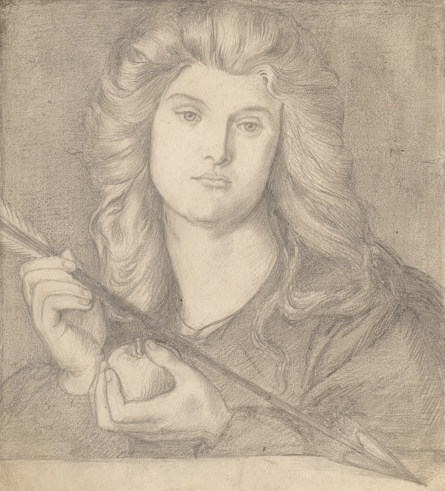Study for “Venus Verticordia” av Dante Gabriel Rossetti
