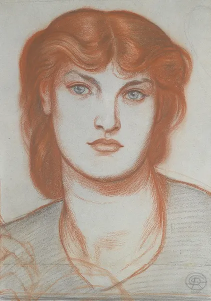 Study Of Alexa Wilding For Regina Cordium av Dante Gabriel Rossetti