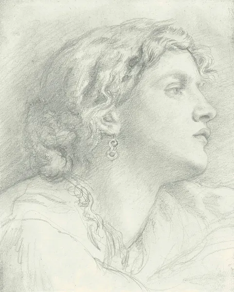 Study of Fanny Cornforth av Dante Gabriel Rossetti