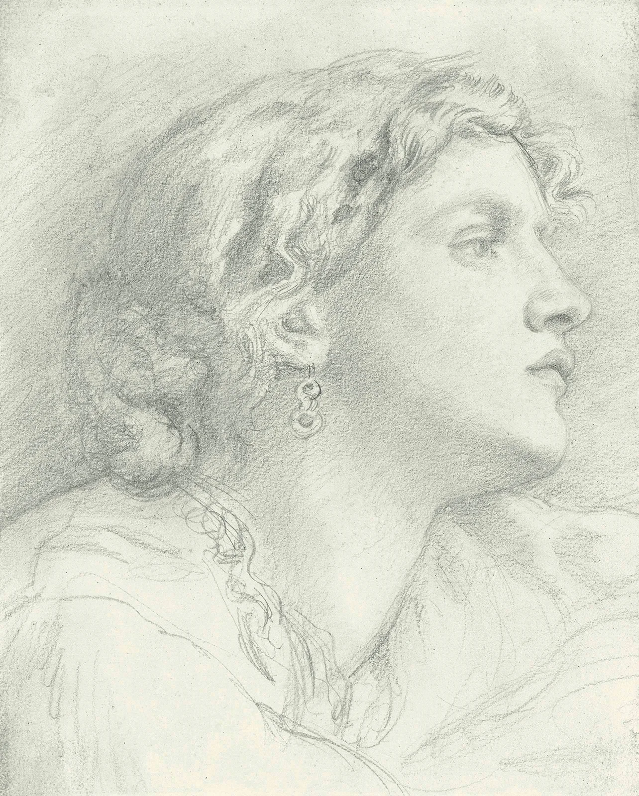 Study of Fanny Cornforth av Dante Gabriel Rossetti