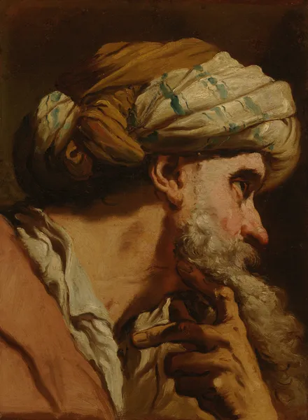 Head of a Man in Oriental Costume av Gaetano Gandolfi