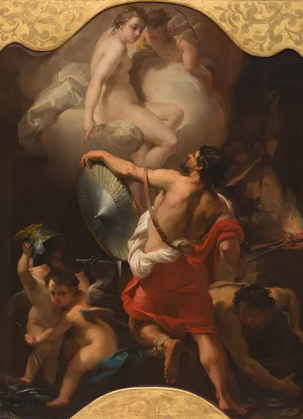 Venus Ordering Armor for Aeneas at Vulcan’s Forge, 1770 av Gaetano Gandolfi