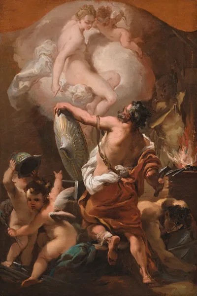 Venus Ordering Armor for Aeneas at Vulcan’s Forge, 1775 av Gaetano Gandolfi
