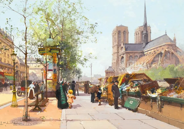 Notre Dame De Paris av Eugène Galien-Laloue