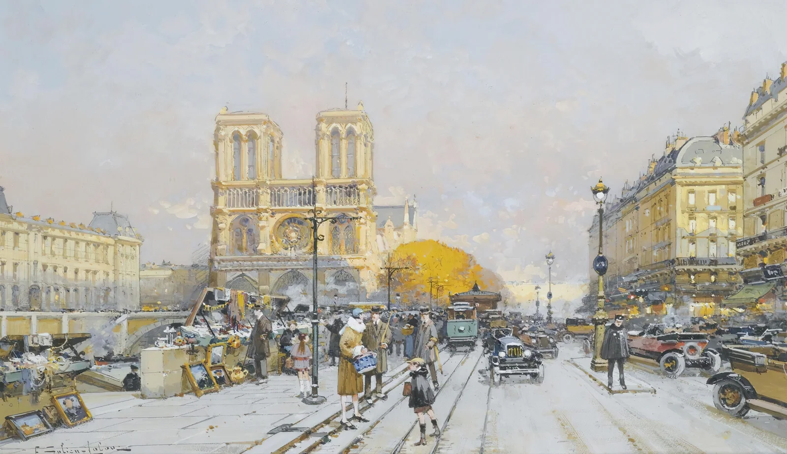 Notre Dame av Eugène Galien-Laloue