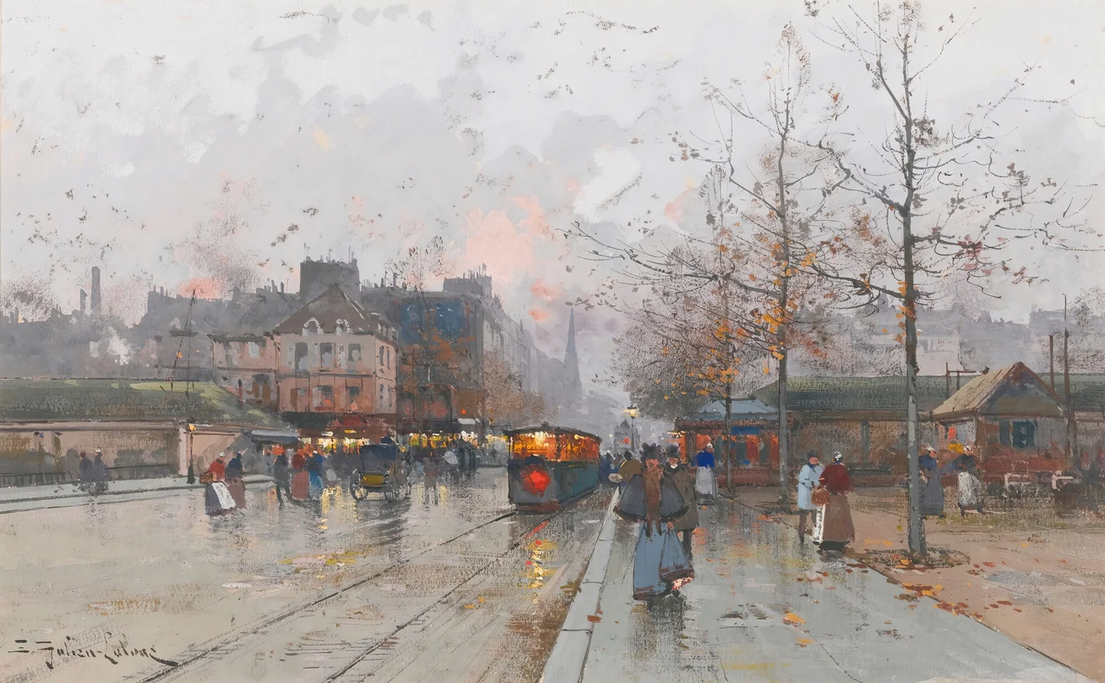 Porte De Chatillon av Eugène Galien-Laloue