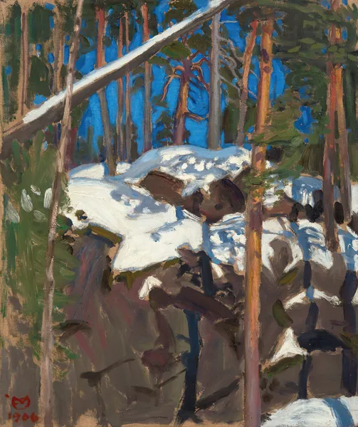 Spring Sun At Konginkangas av Akseli Gallen-Kallela