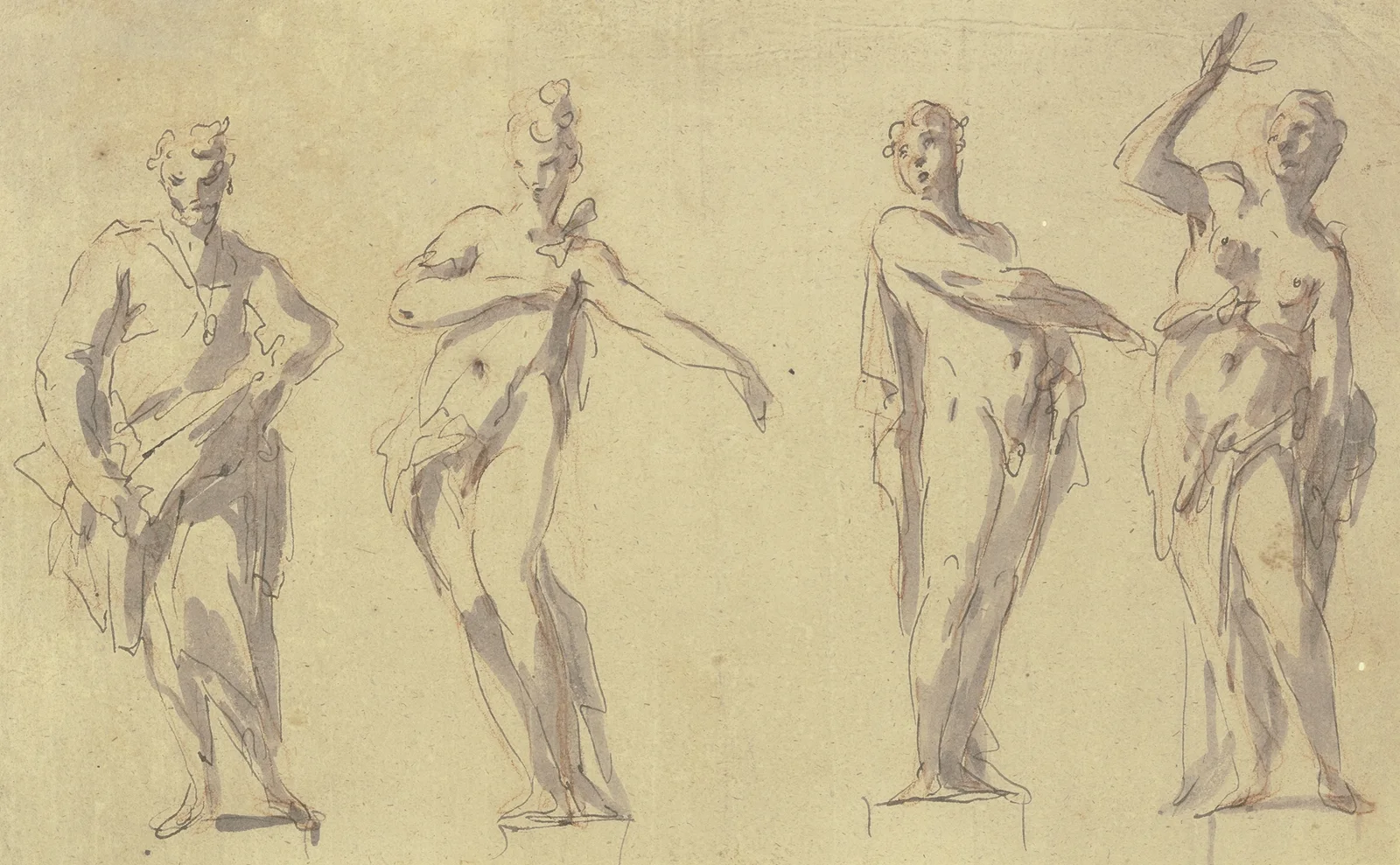 Four statues av Gaspare Diziani