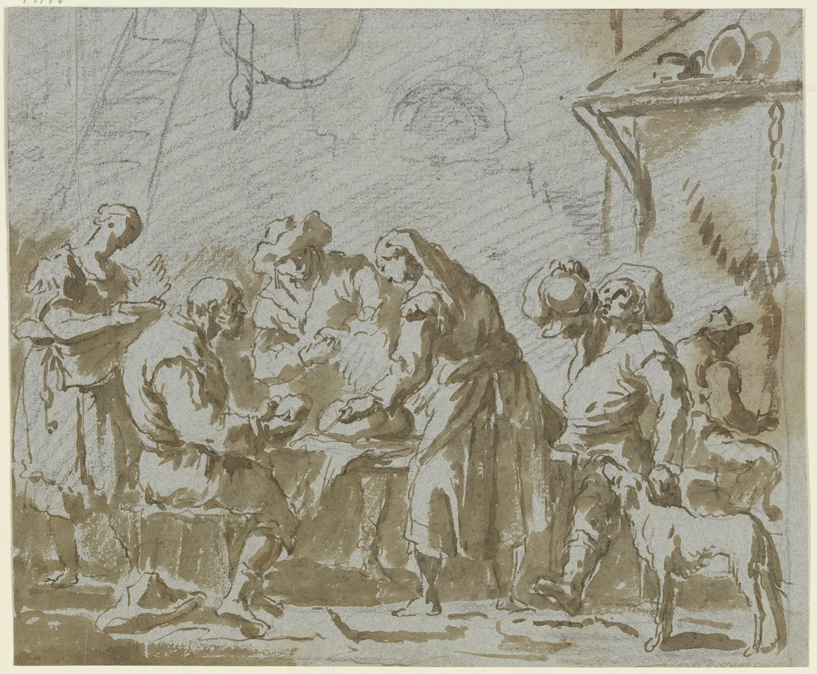 Tavern scene. – nr 2 av Gaspare Diziani