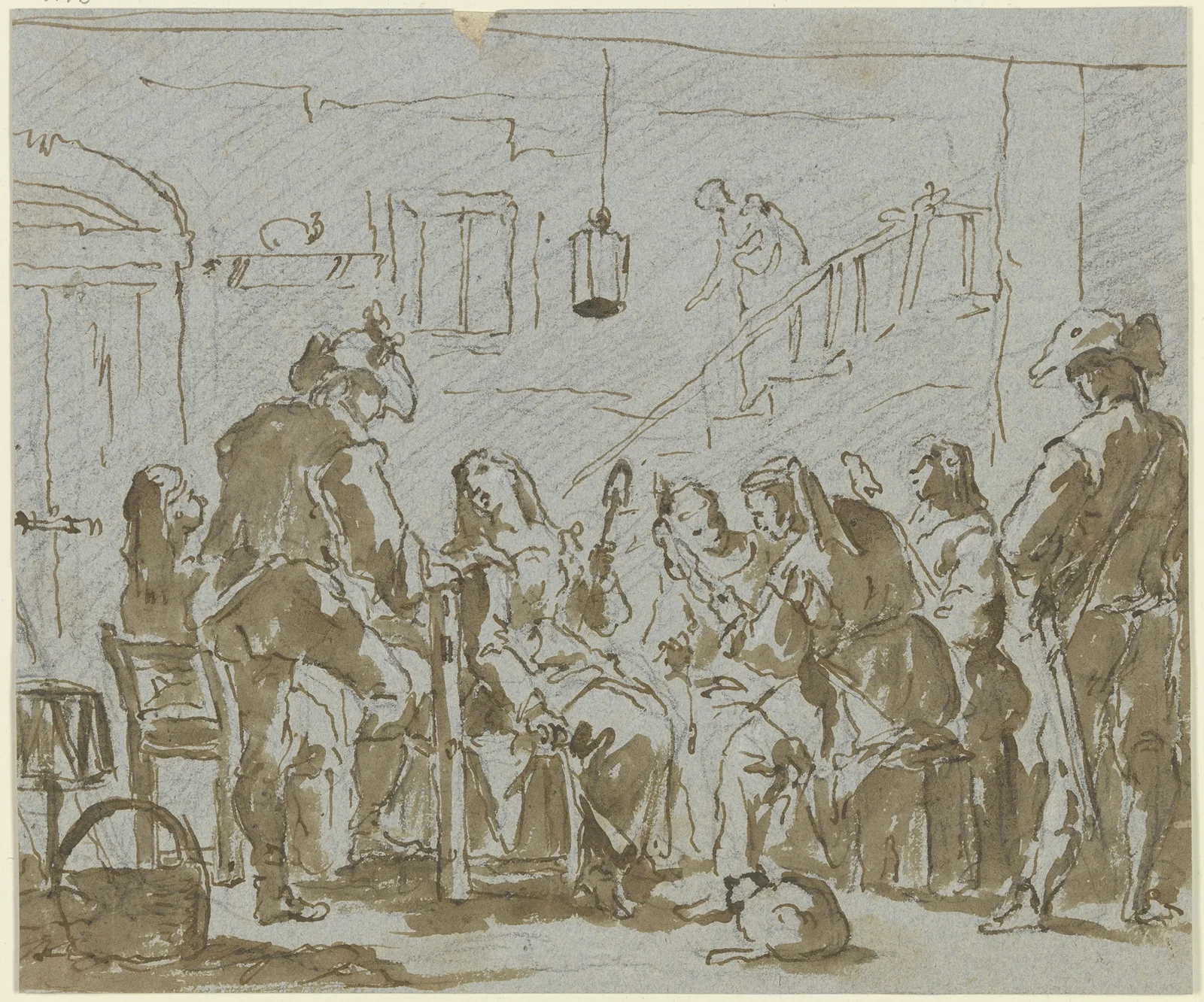 Tavern scene – nr 1 av Gaspare Diziani