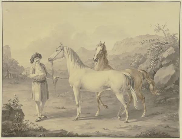 Arabian horses av Johann Georg Pforr
