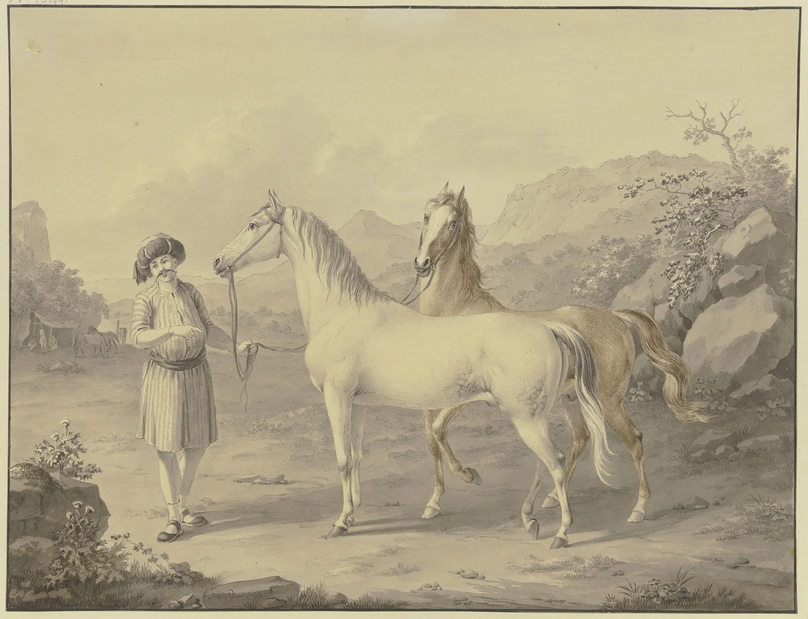 Arabian horses av Johann Georg Pforr