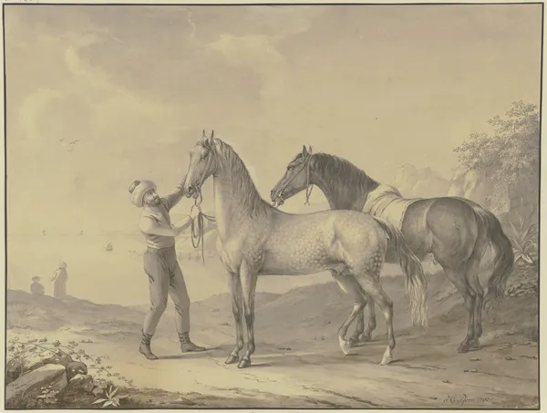 Horses from Tunis av Johann Georg Pforr