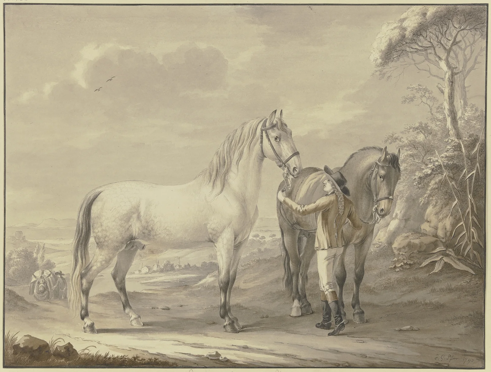 Neapolitan horses av Johann Georg Pforr