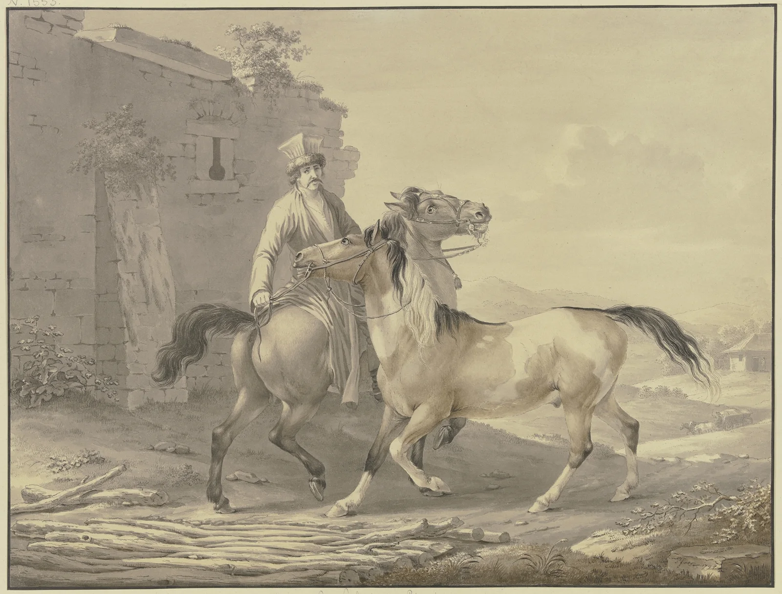 Polish horses av Johann Georg Pforr