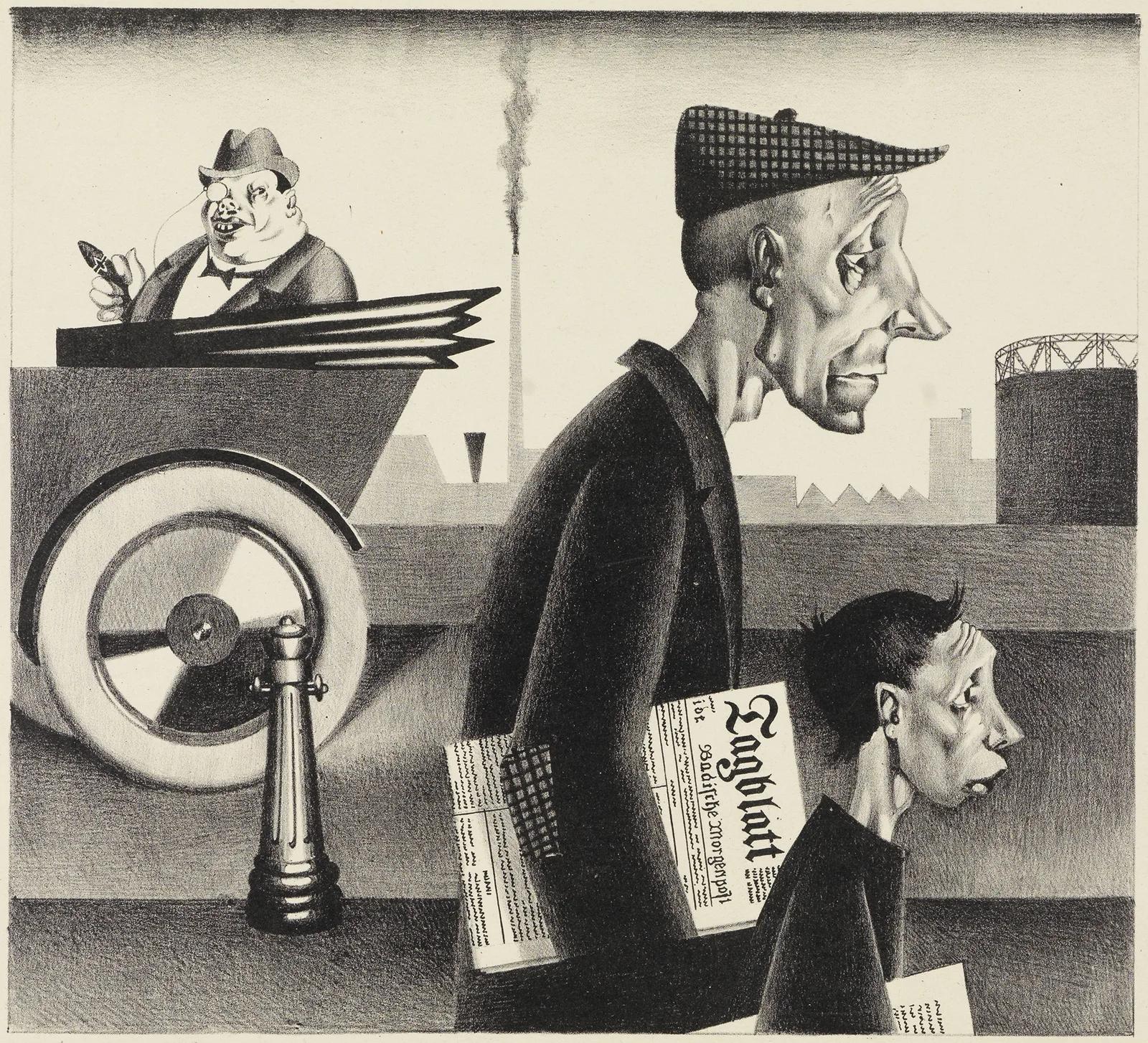 Zeitungsträger av Georg Scholz
