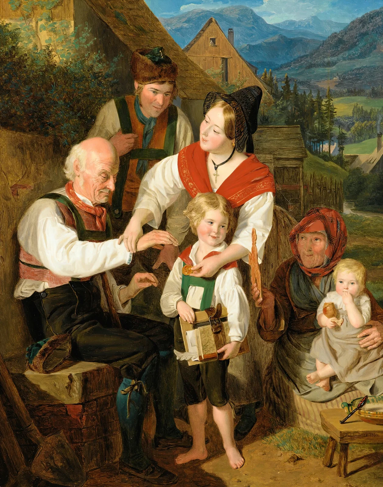 Diligence Rewarded av Ferdinand Georg Waldmüller