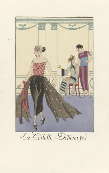 La Toilette Délicieuse av George Barbier