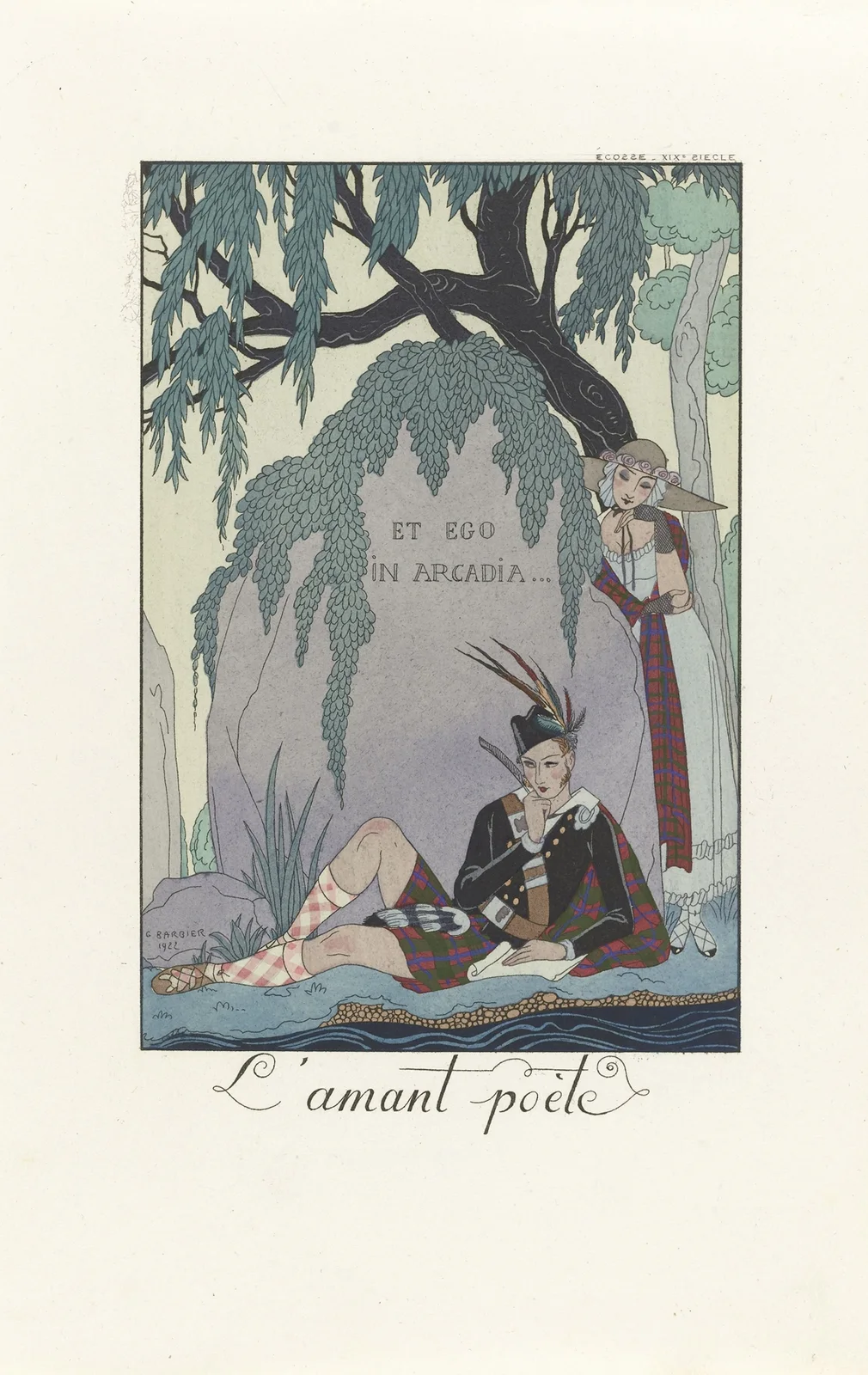 L’amant poète, 1923 av George Barbier