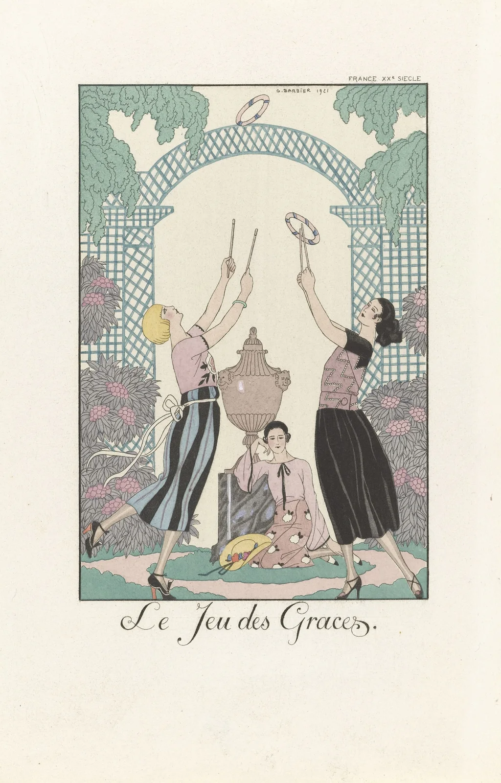 Le Jeu des Graces av George Barbier