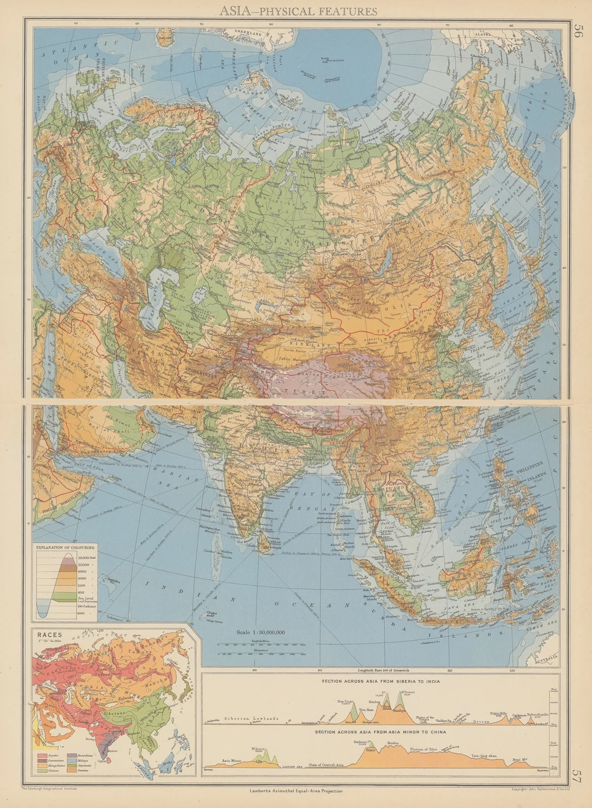 Asia – Physical Features av John George Bartholomew