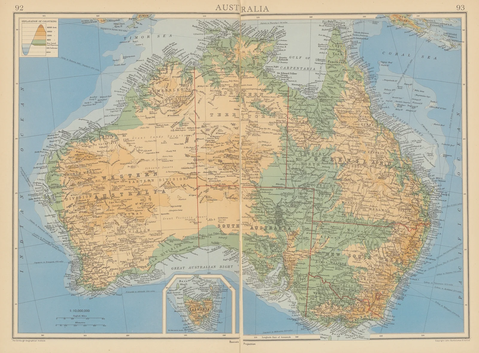 Australia av John George Bartholomew