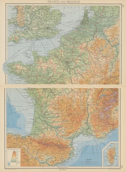 France and Belgium av John George Bartholomew