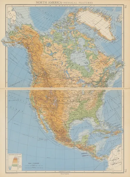 North America – Physical Features av John George Bartholomew