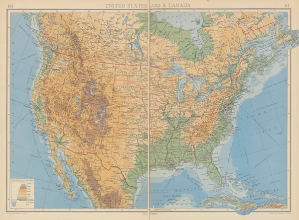 United States and S. Canada av John George Bartholomew