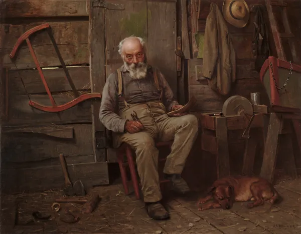 Boat Builder av John George Brown